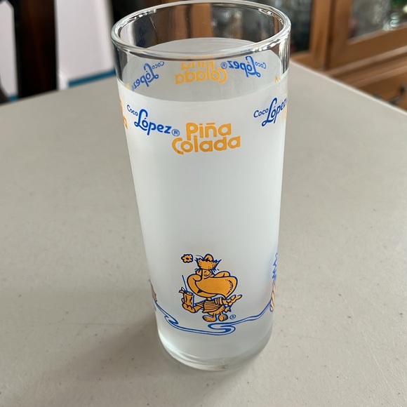 Vintage pina colada glass with recipe on back - Picture 7 of 7